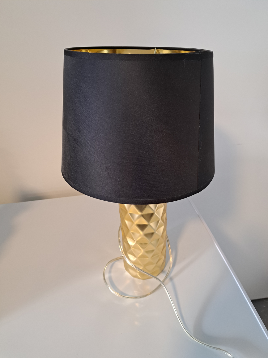 #freecycle - cute black & gold table lamp thumbnail