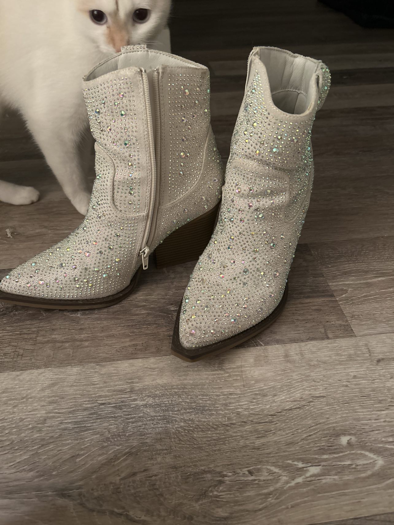 Rhinestone booties - photo 2