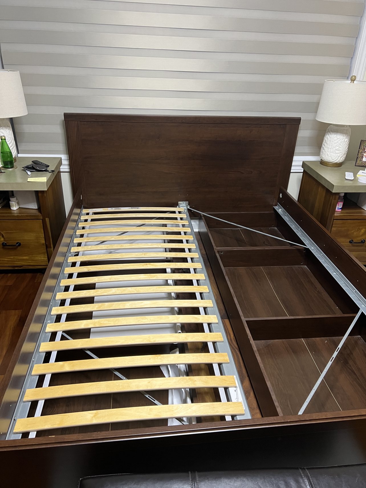 Ikea Queen bed - with storage box - photo 2