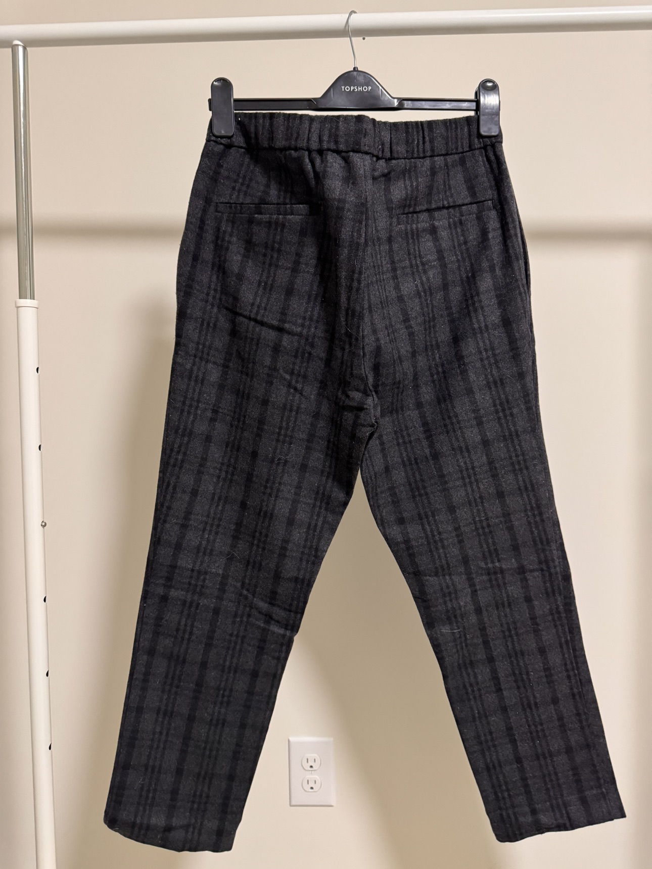 TOPMAN Plaid Wool Elasticated Toruser - photo 2