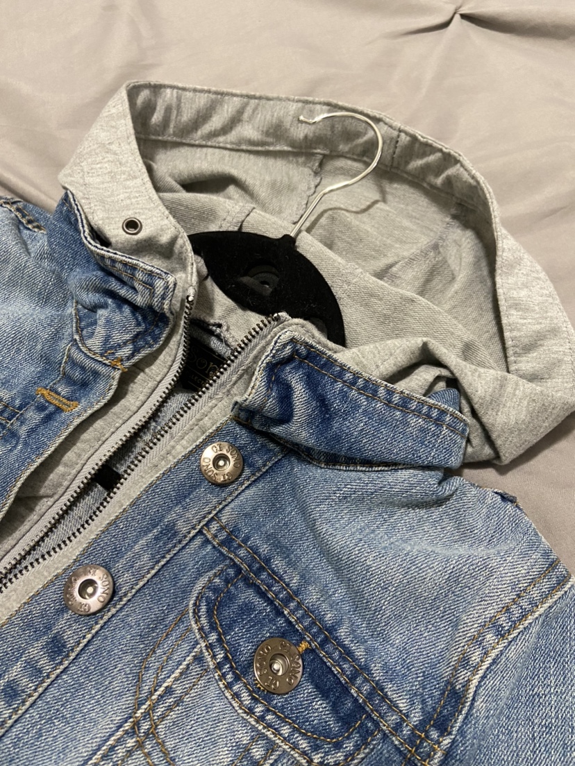 Hooded Light Denim Jacket (xxs) - photo 3