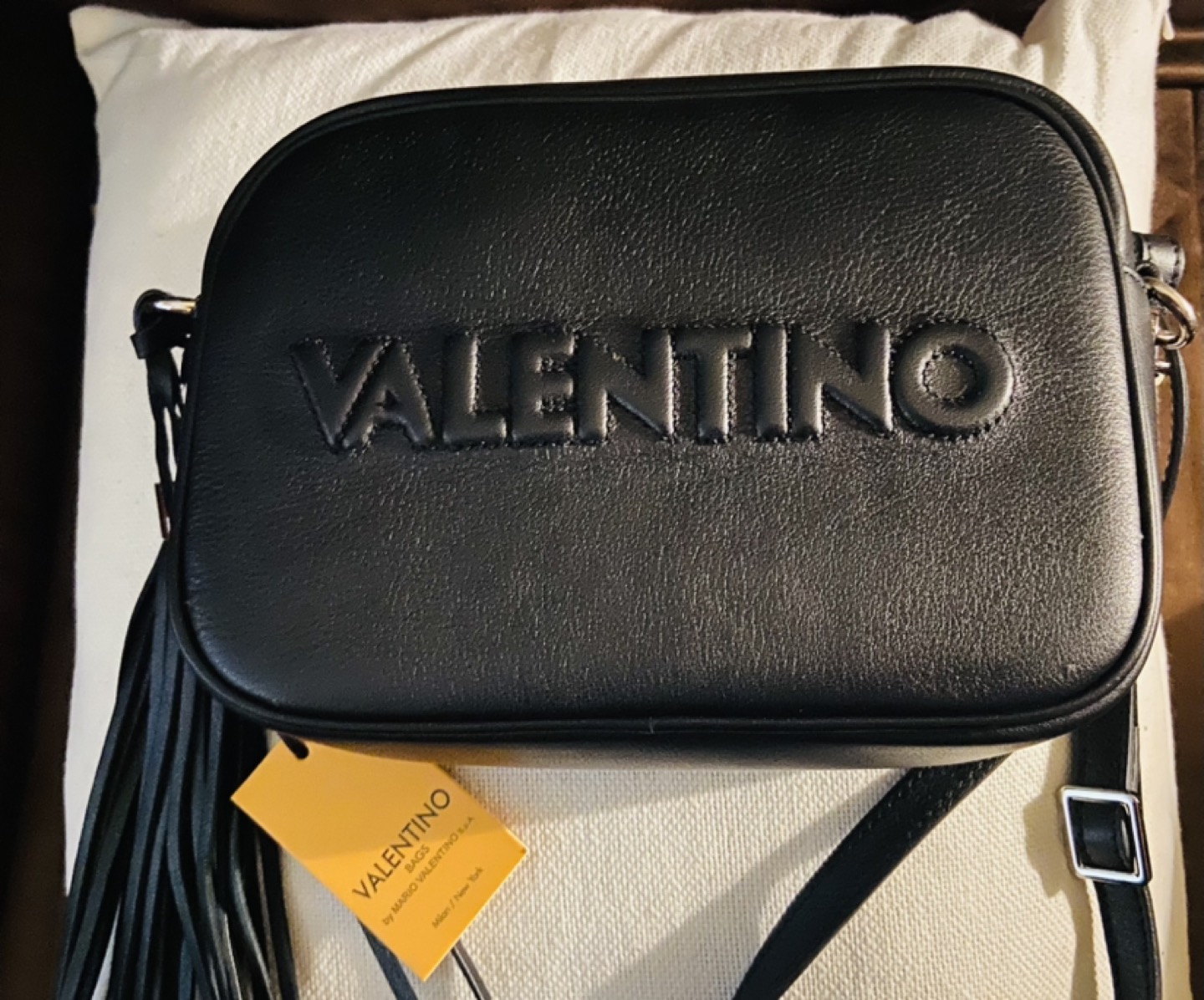 Valentino black crossbody purse