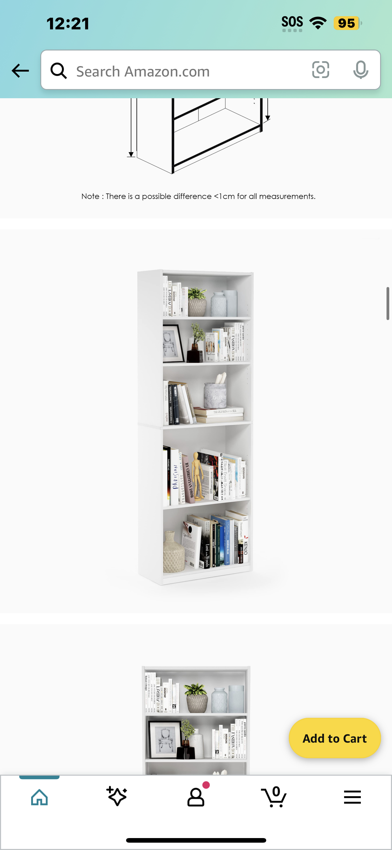 5- Tier Book shleves - photo 3