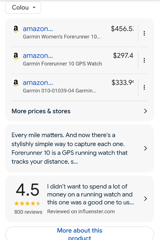 Garmin Forerunner 10 GPS Watch image indicator(5)