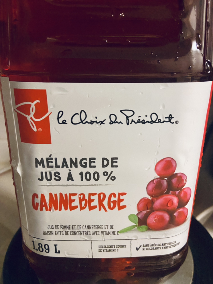 President’s Choice Cranberry juice (all have been reserved ty) thumbnail