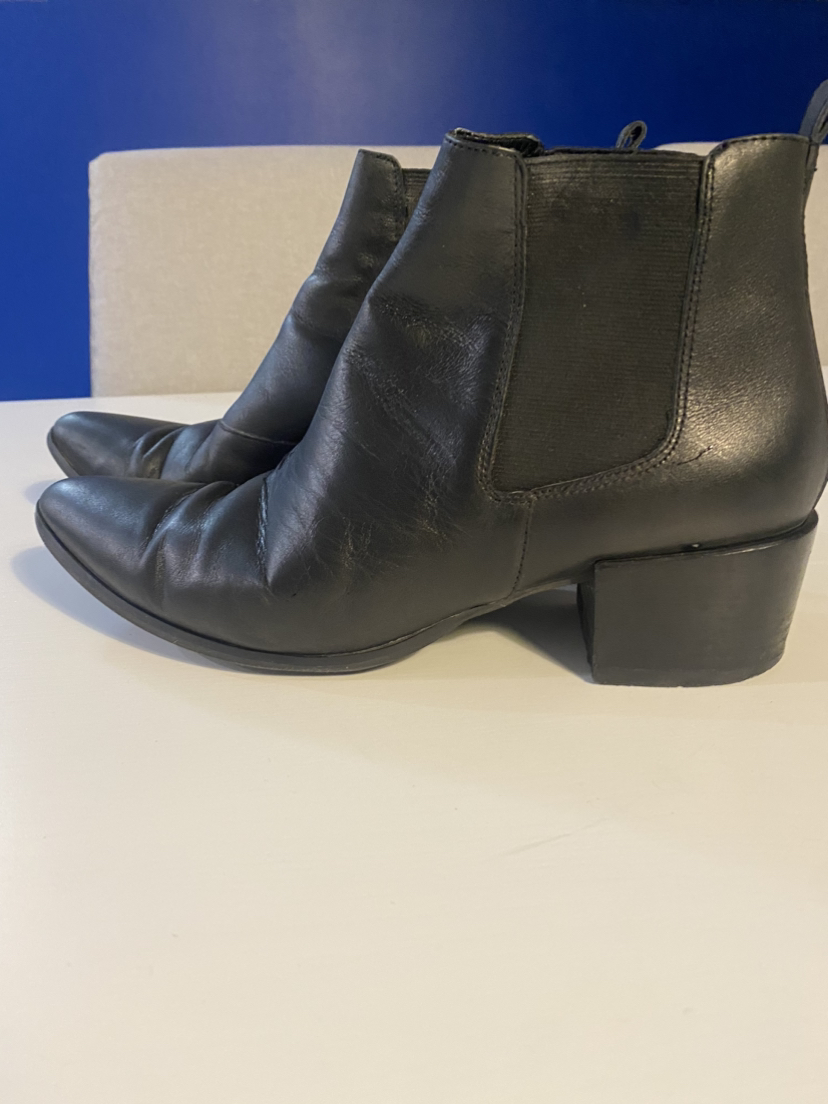 Chelsea boot black leather - photo 4