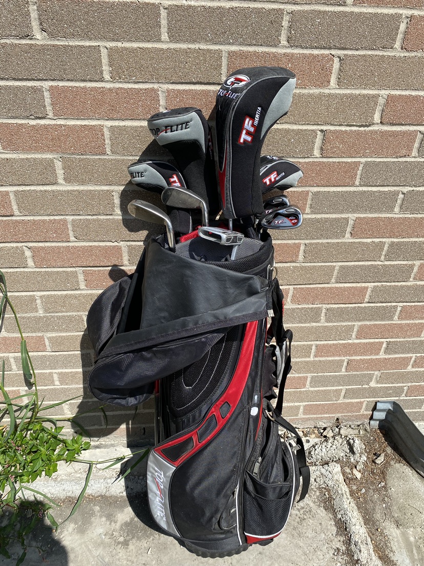 Golf bag and clubs - photo 2