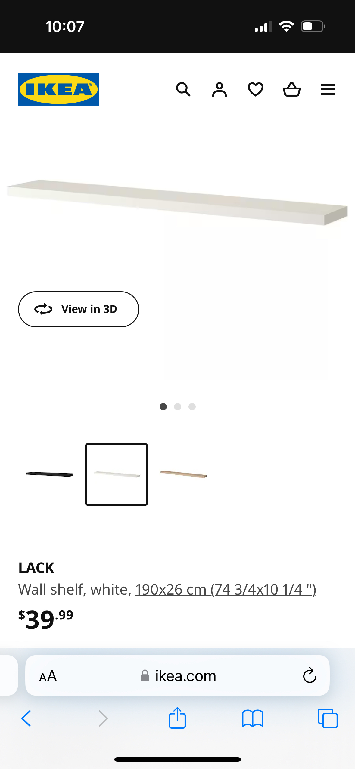 IKEA Lack Wall Shelf (large size) - photo 2