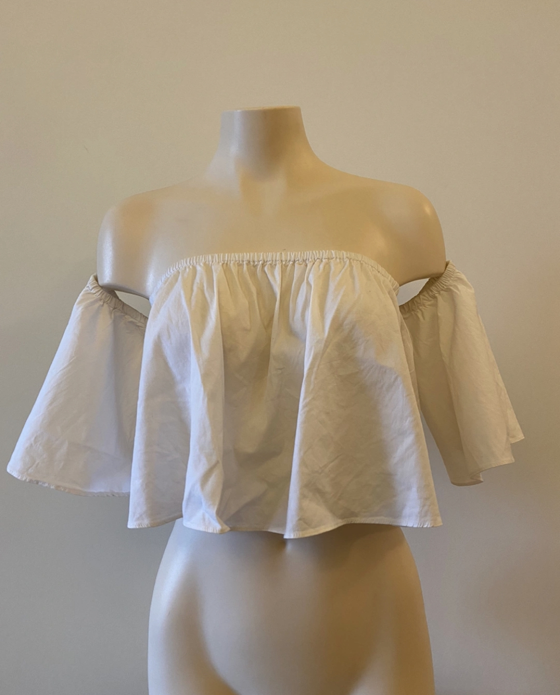 Zara cotton ruffle top #freecycle thumbnail