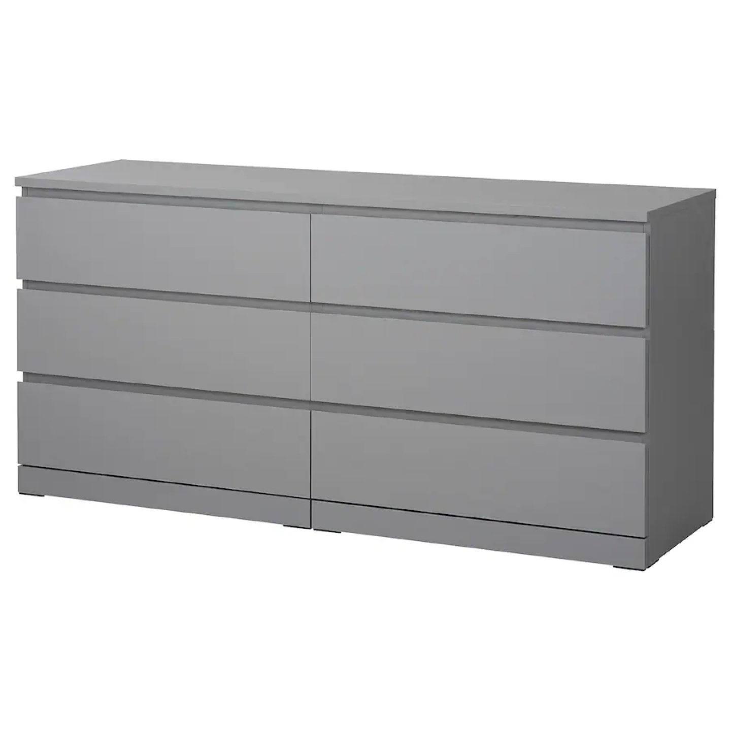 IKEA MALM 6-drawer dresser gray colour thumbnail