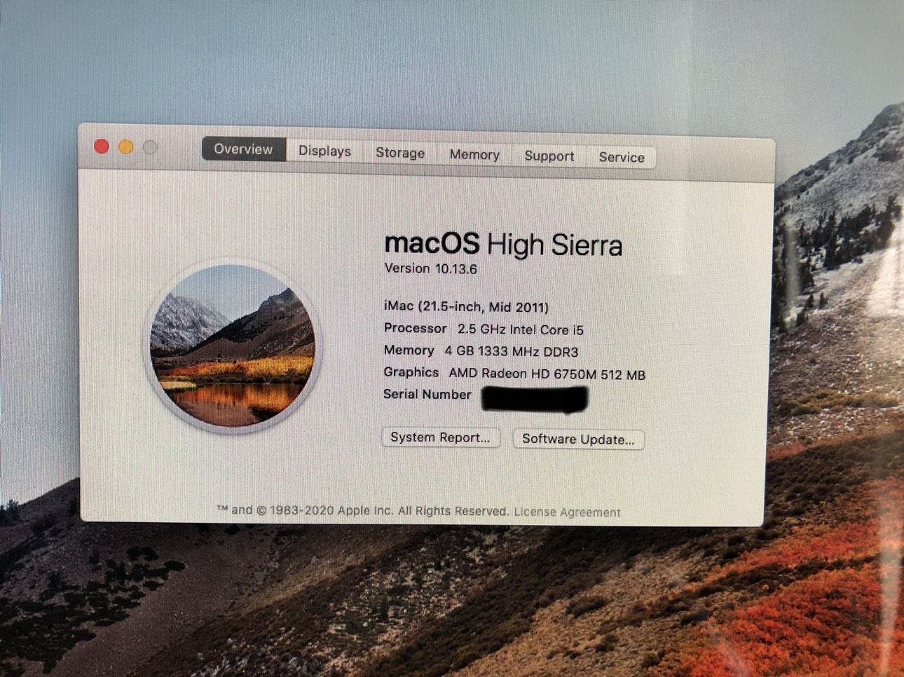 Apple iMac 21.5” 2012 model image indicator(5)