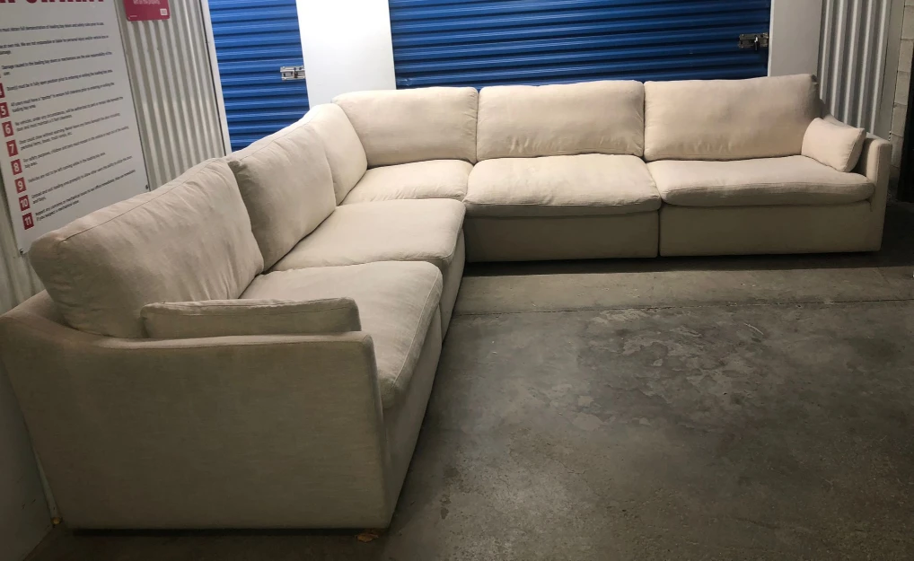 FREE DELIVERY 🚚💨 LIKE NEW MODULAR WATERFOWL FEATHER 5 PIECE SOFA thumbnail