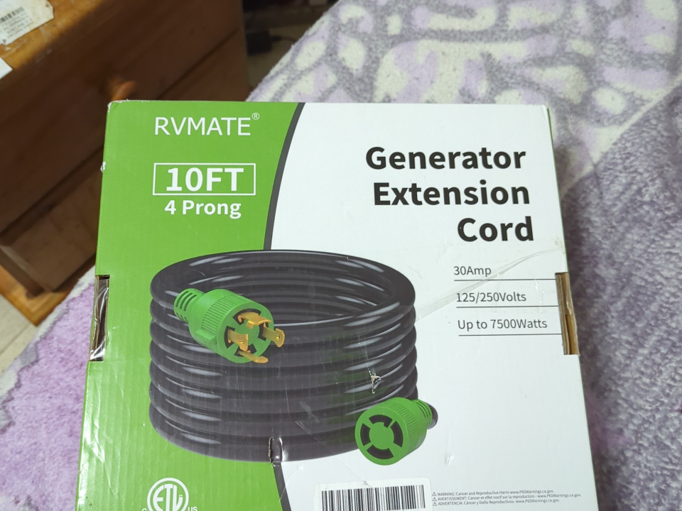 RVMATE Generator extension cord - photo 3