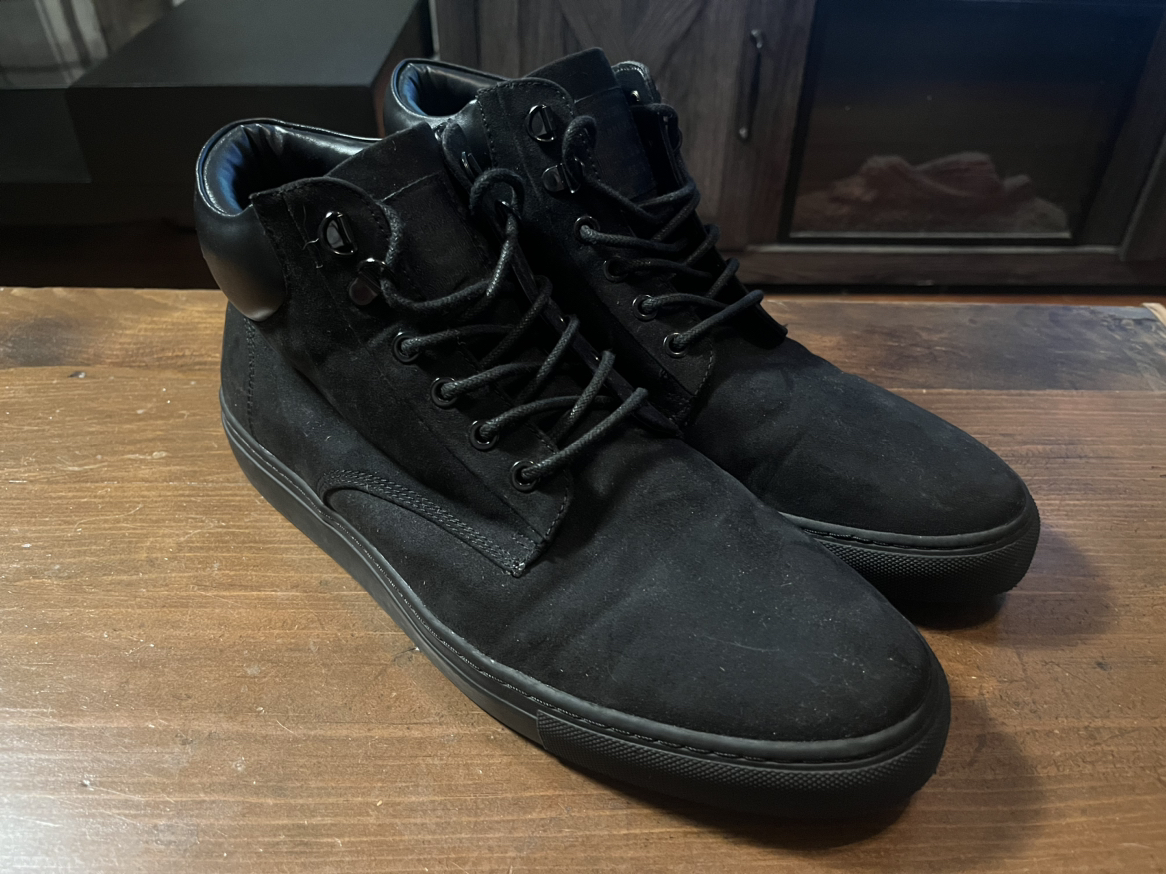 H&M Faux Suede Size 11.5 Men’s High Top Boots