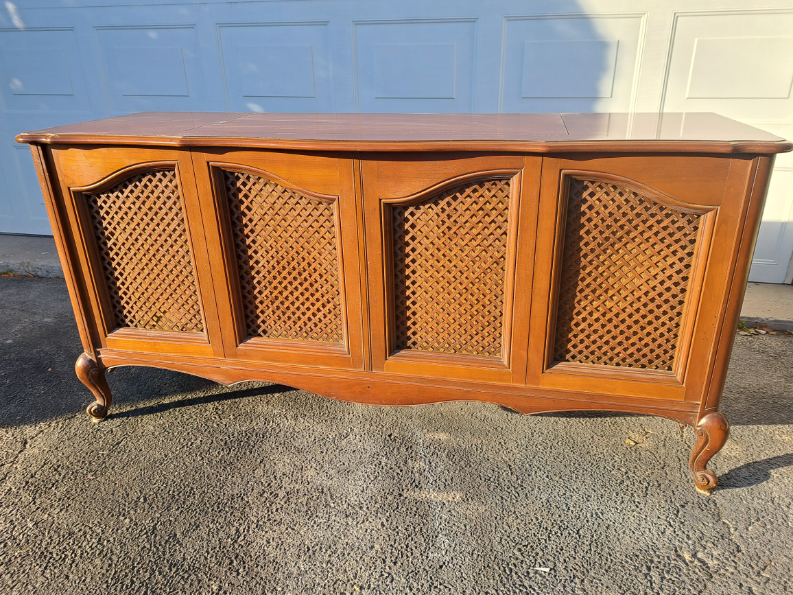 Vintage mid century Clairtone stereo cabinet.
