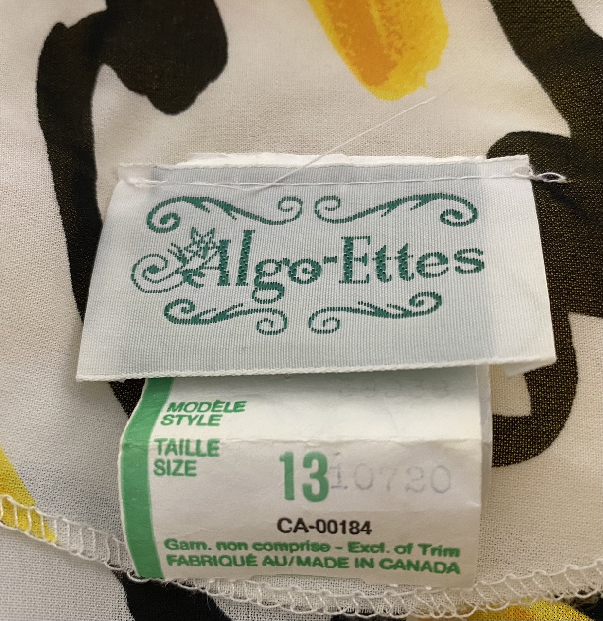 Rare Vintage Algo-Ettes Summer Dress image indicator(3)