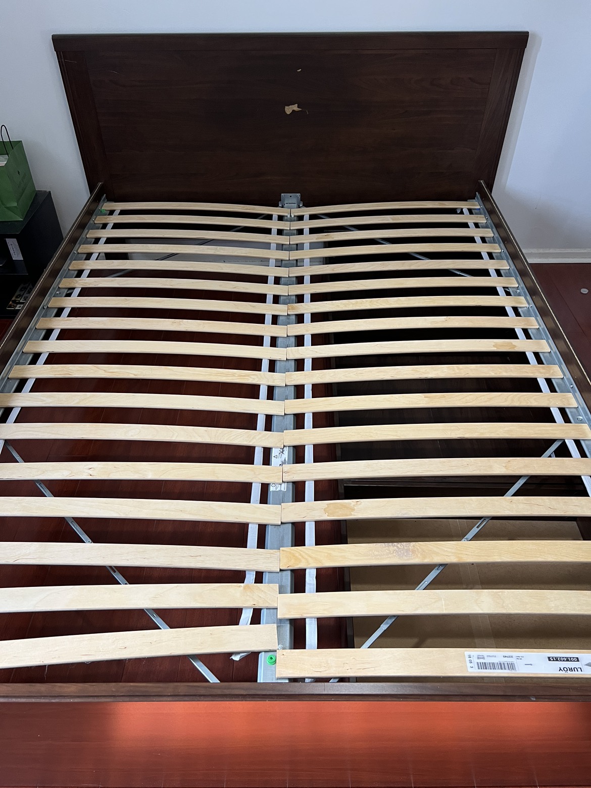 IKEA Queen Bed Frame with Storage Drawers - photo 3