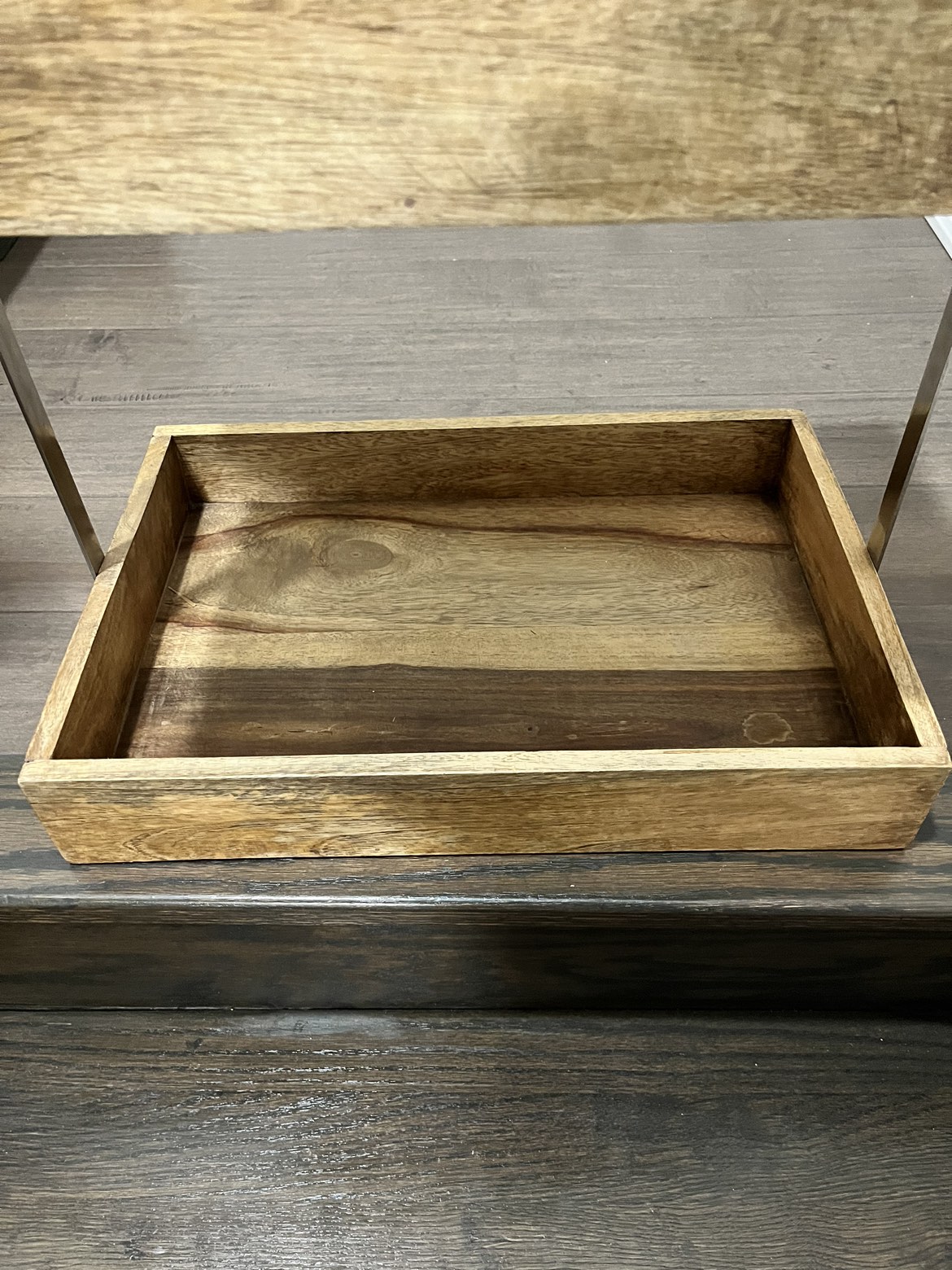 Large two tier wooden stand image indicator(2)