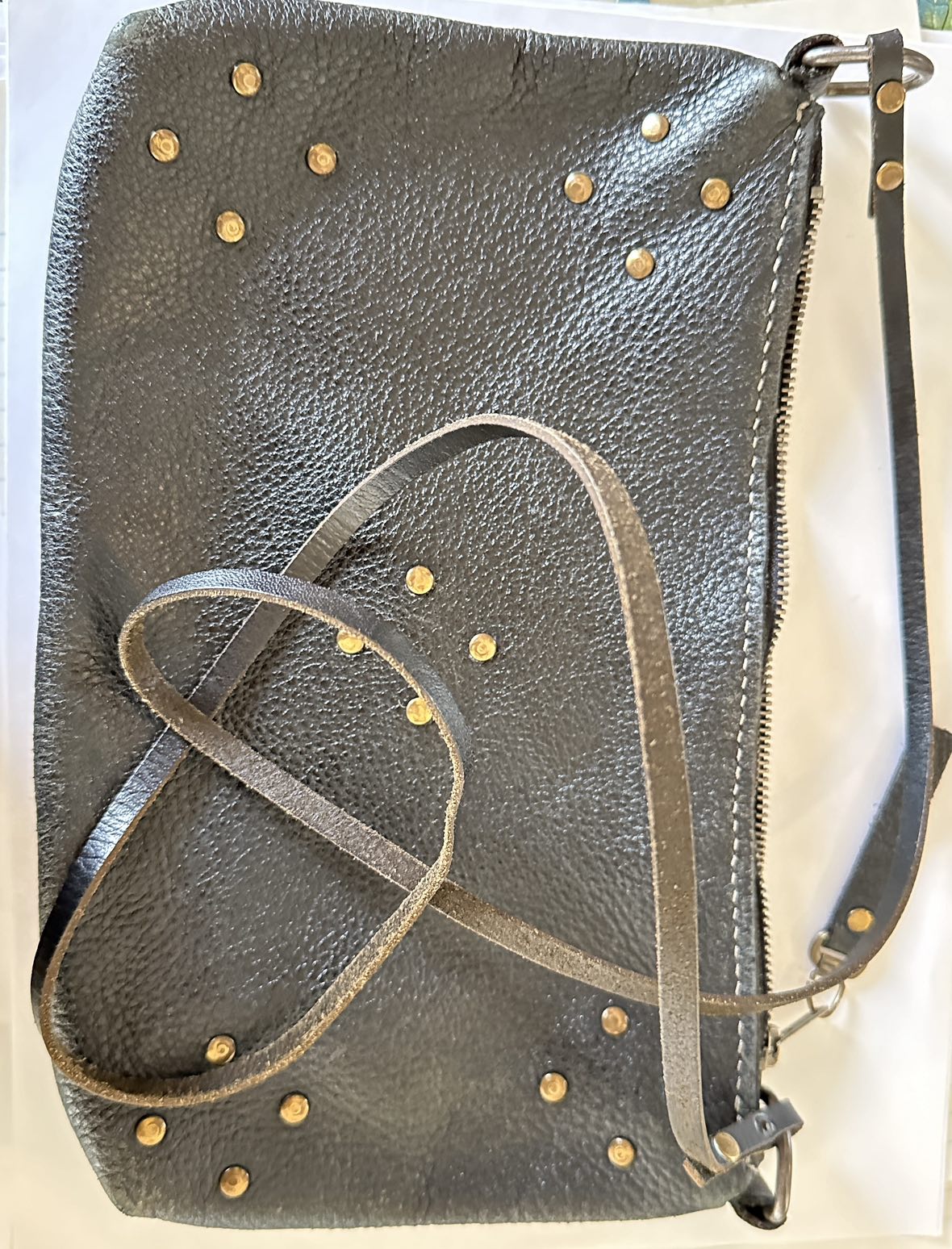 Handmade Leather Crossbody Bag - photo 3