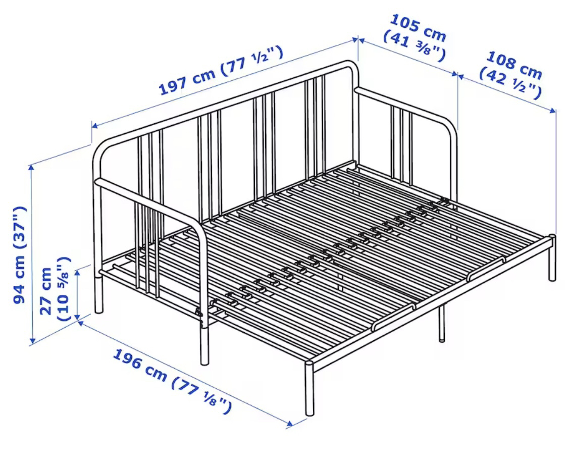 Fyresdal twin sofa cum bed - photo 4