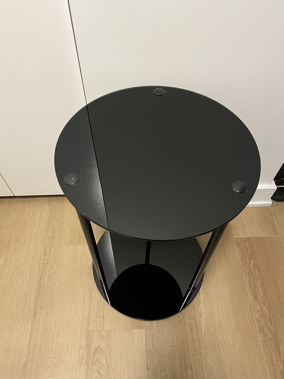 Black Glass Table - photo 2