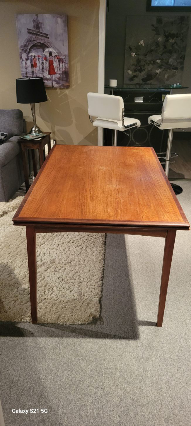 Vintage mid- century  modern teak table thumbnail