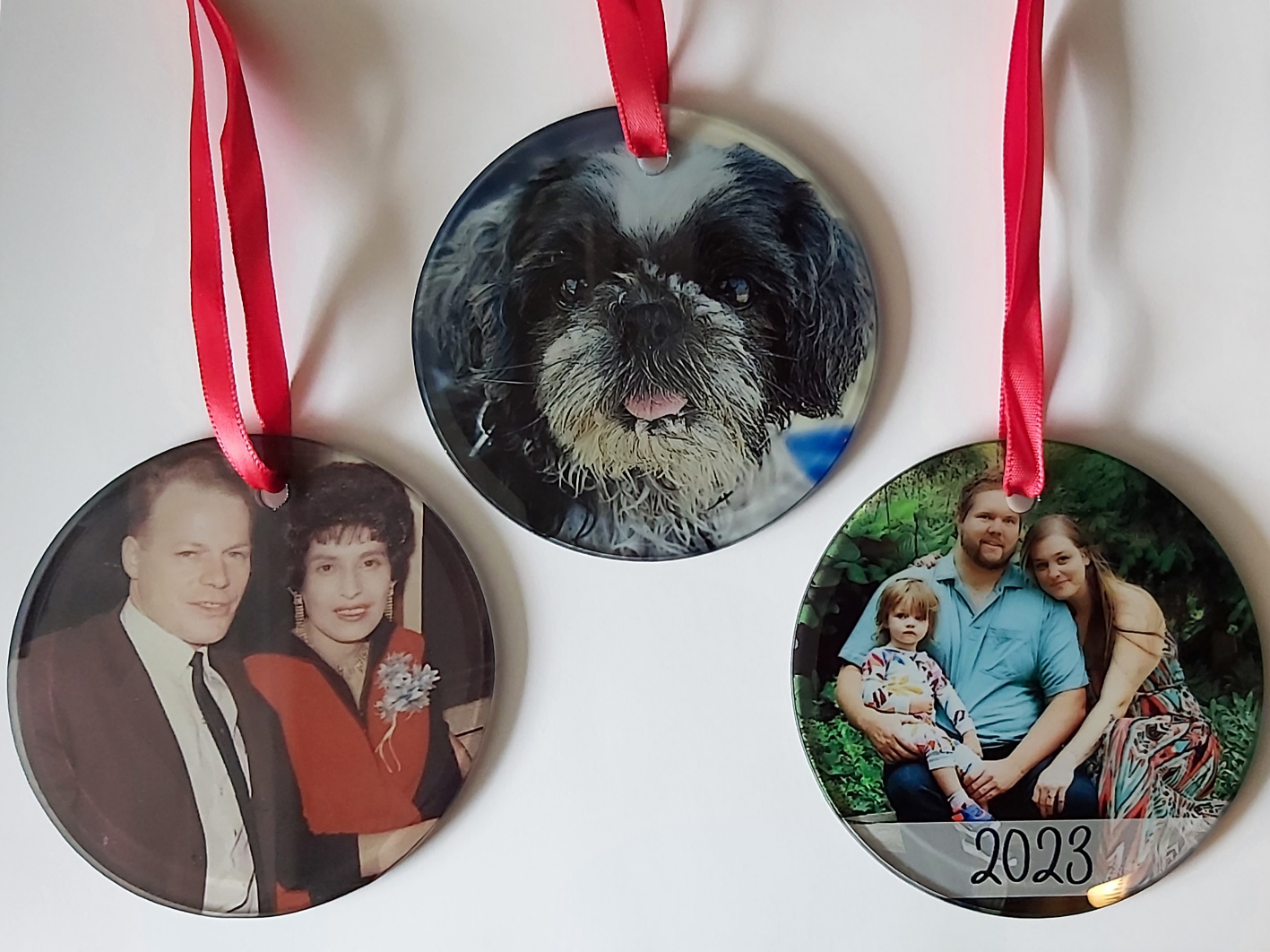 Custom Glass Ornaments (3 inches)