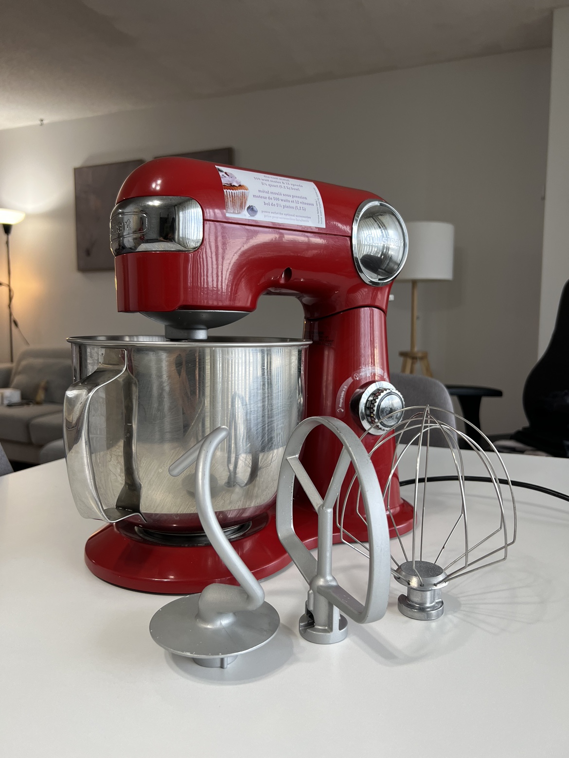 Cuisinart Die Cast 5.5 quart (5.2L) Mixer with attachments - photo 5