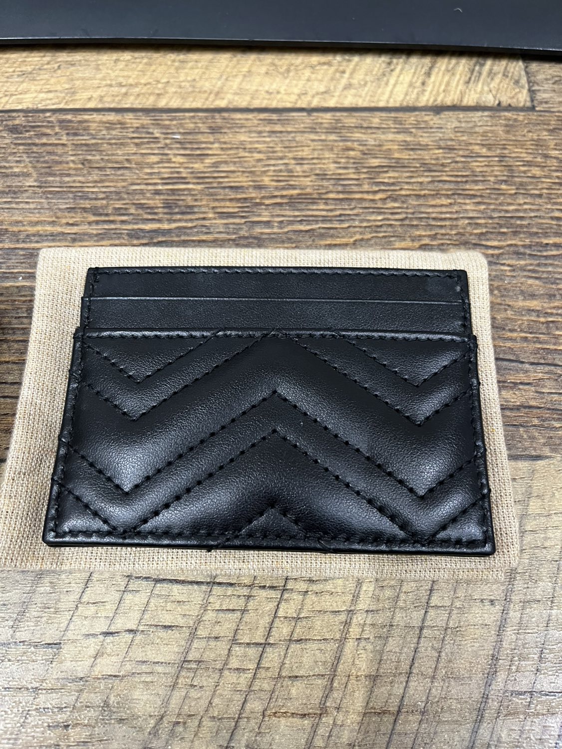 Gucci Black Marmont Leather Card Case - photo 2