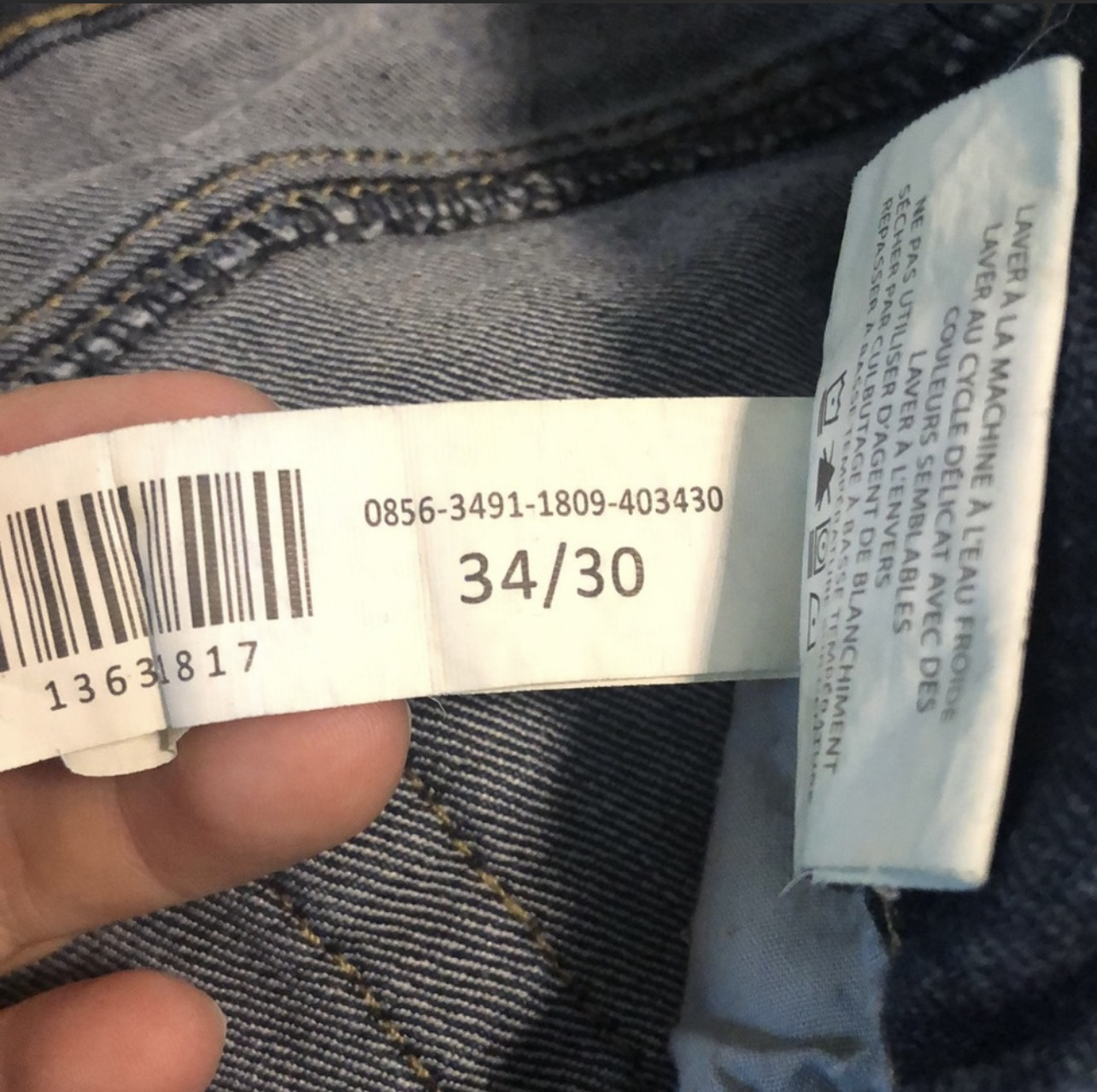 Bluenotes men’s jeans slim straight sz 34/30 image indicator(4)