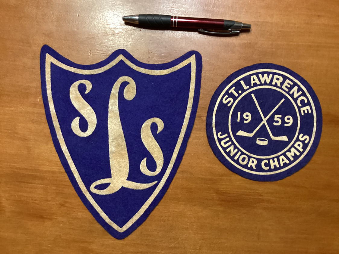 2. 1959 ST. LAWRENCE SEPARATE SCHOOL JUNIOR CHAMPS crests