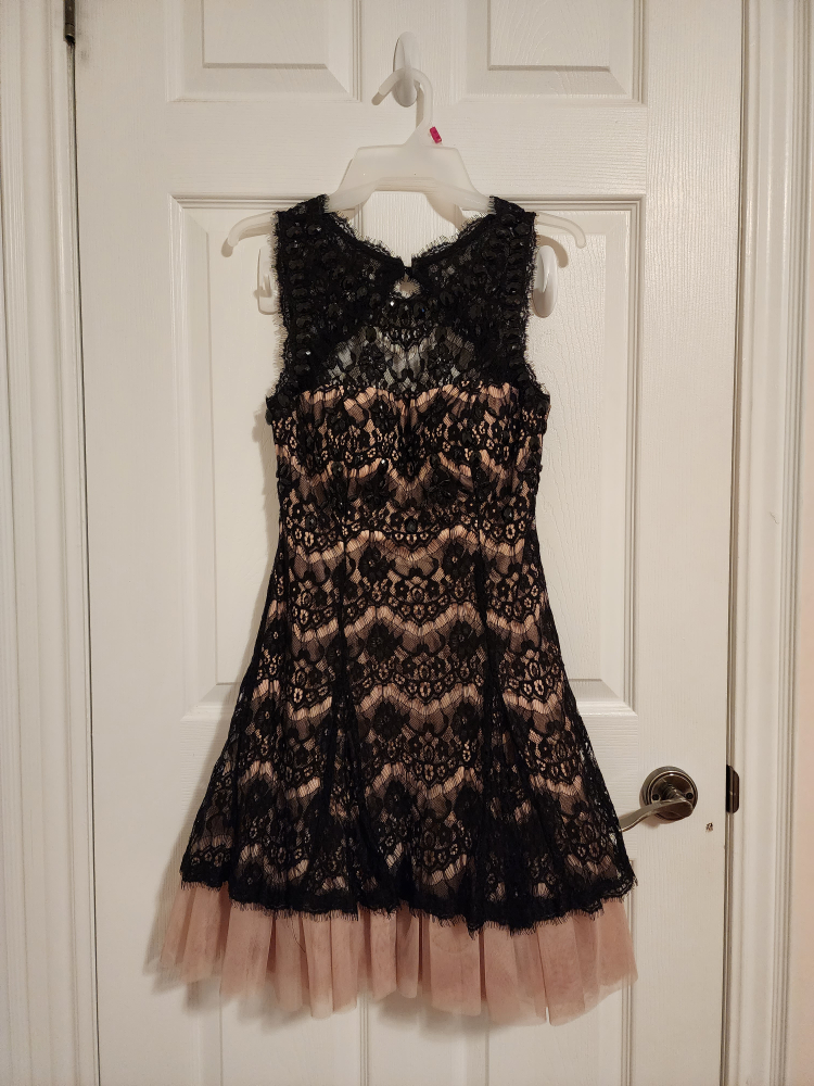 ballerina black lace dress