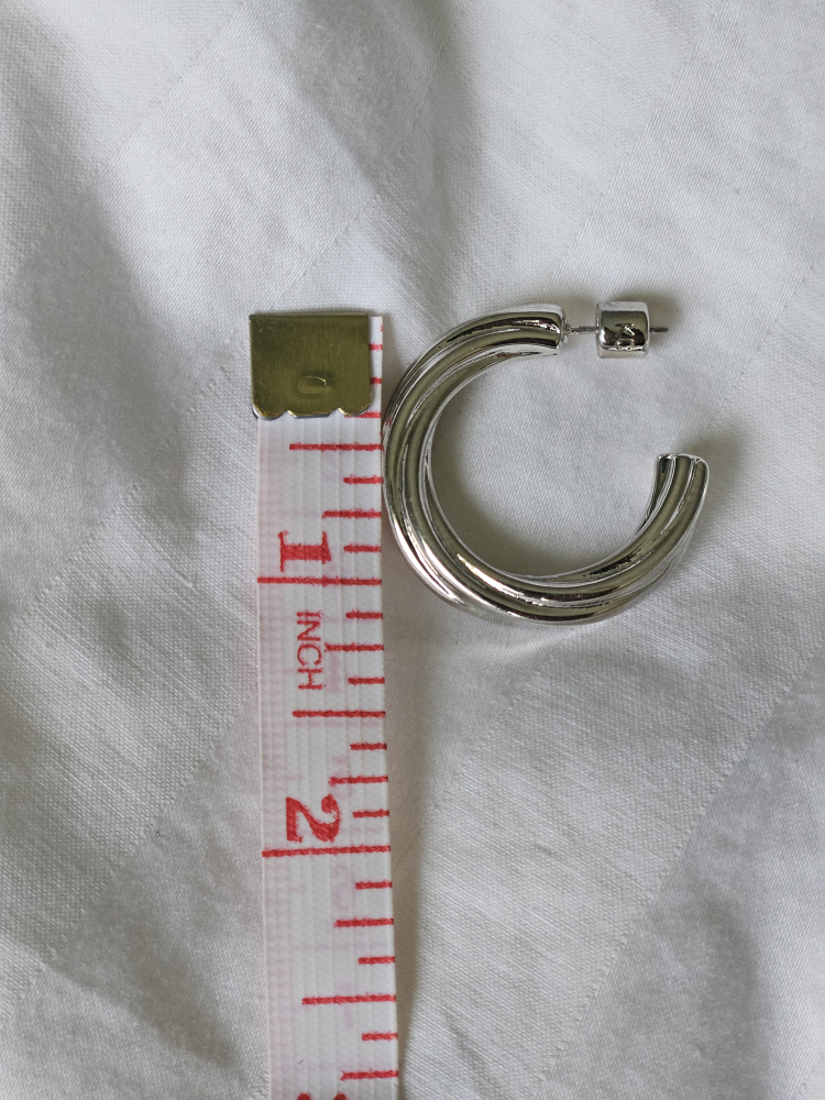 Kenneth Cole Silver Twisted Hoop Earrings - photo 4