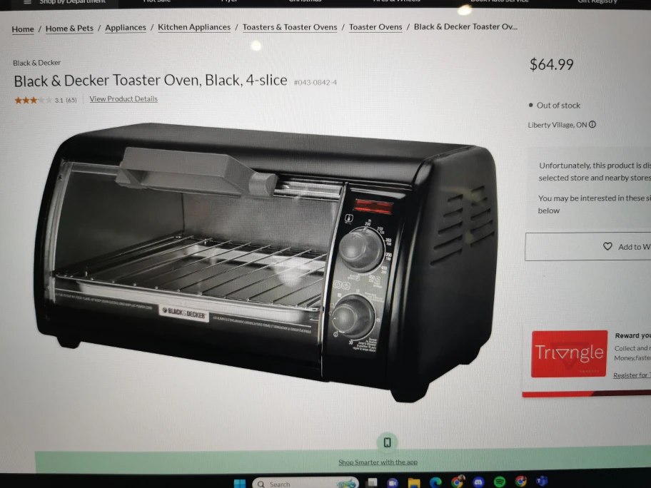 Toaster oven image indicator(3)