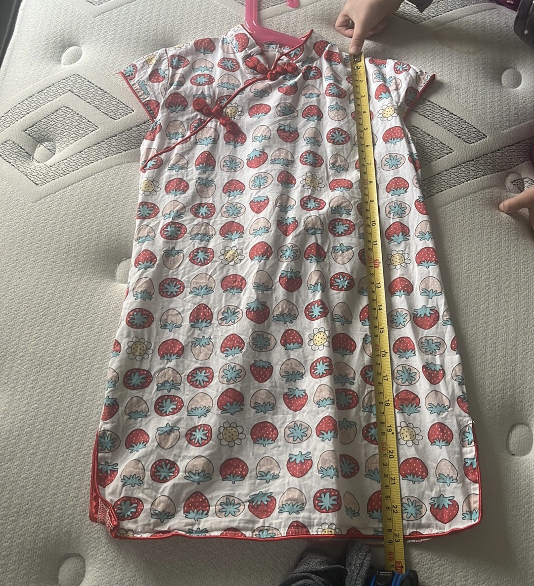 Girls fruit Print Mandarin Collar Dress size 5 image indicator(5)