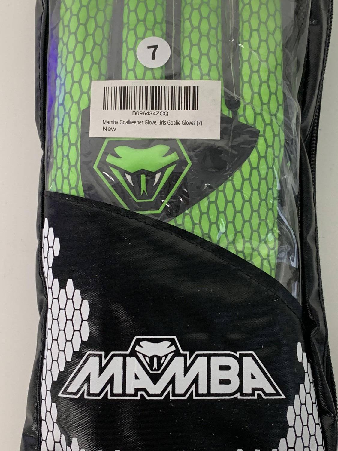 Mamba Unisex Soccer Goalkeeper Gloves - Size 7 - photo 2