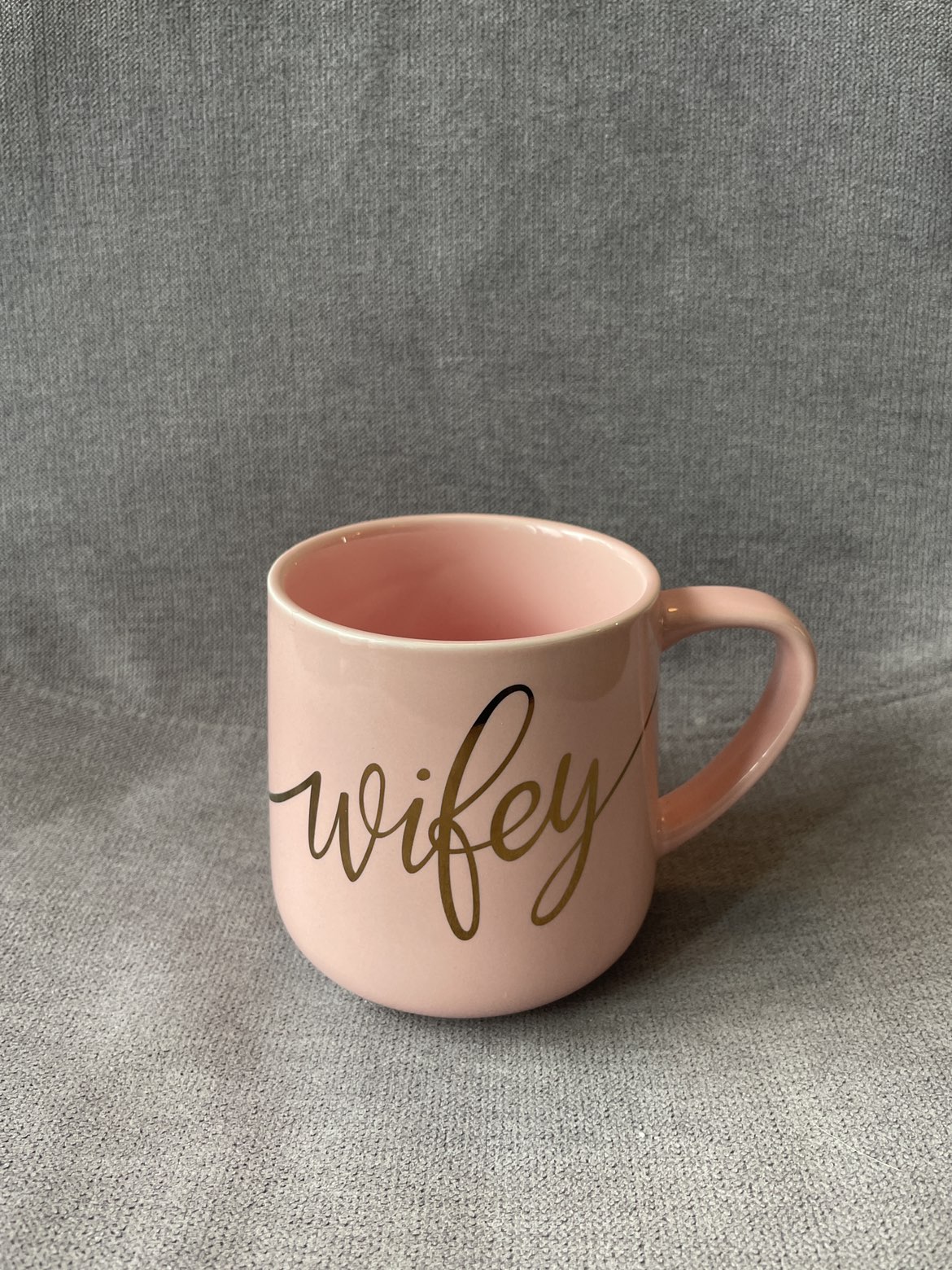 Pink & gold coffee mug #freecycle