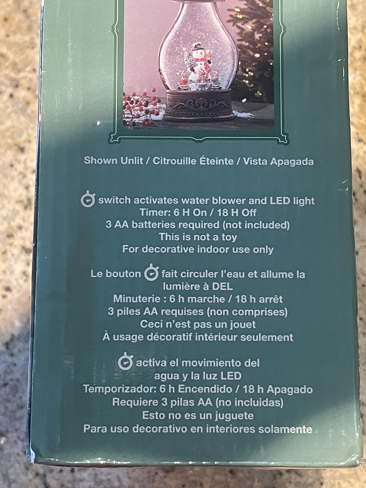 Christmas snowman light up lantern - photo 4