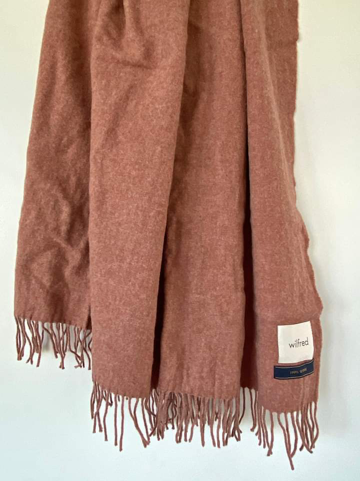 Wilfred Wool Scarf - Rose/Beige