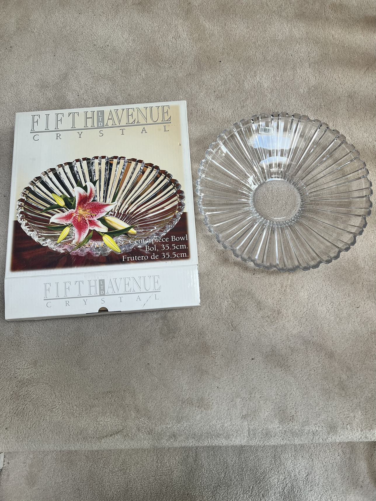 New Crystal 14” Centrepiece Bowl