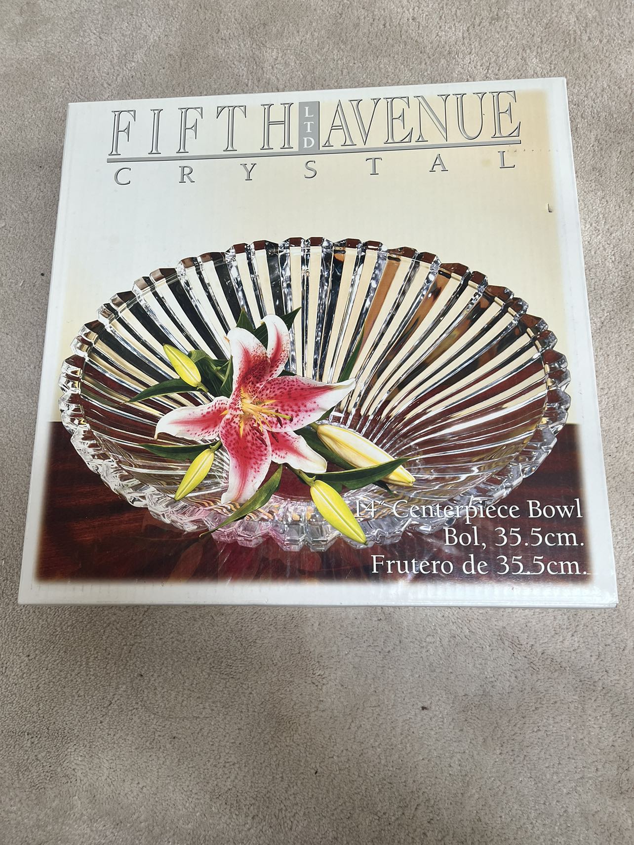 New Crystal 14” Centrepiece Bowl - photo 2
