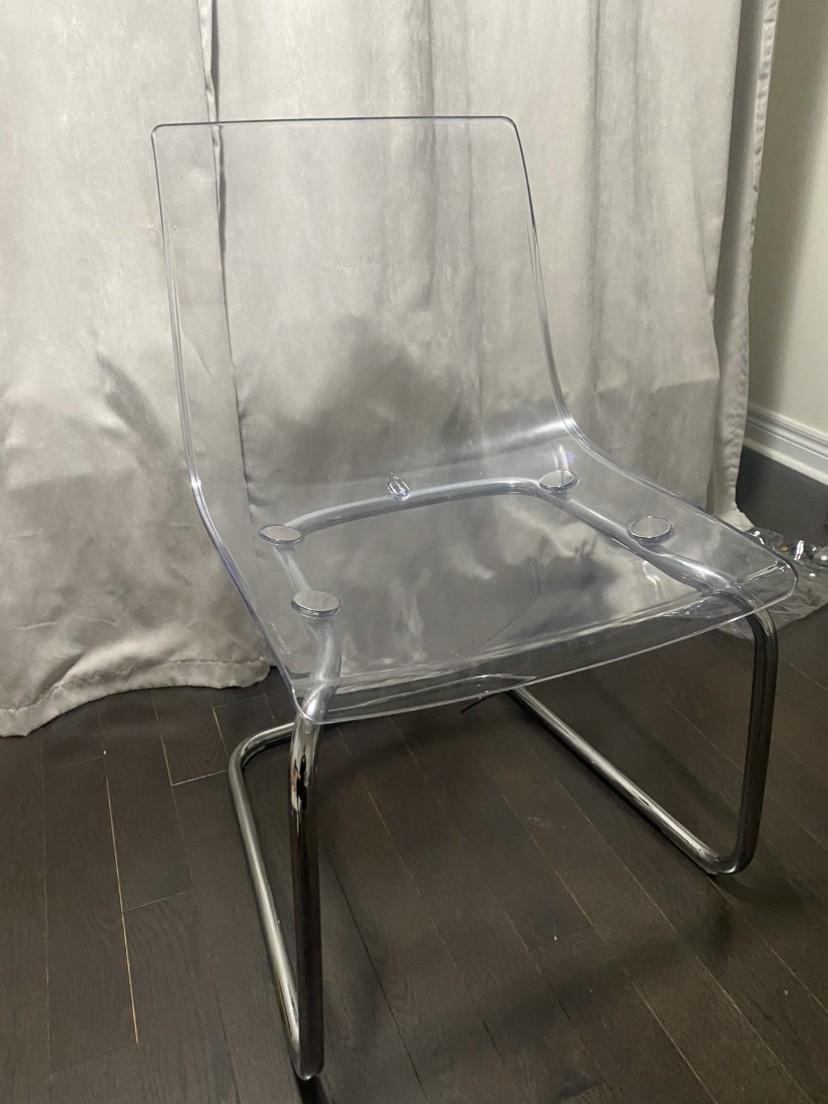 TOBIAS CLEAR CHAIR FROM IKEA ❄️