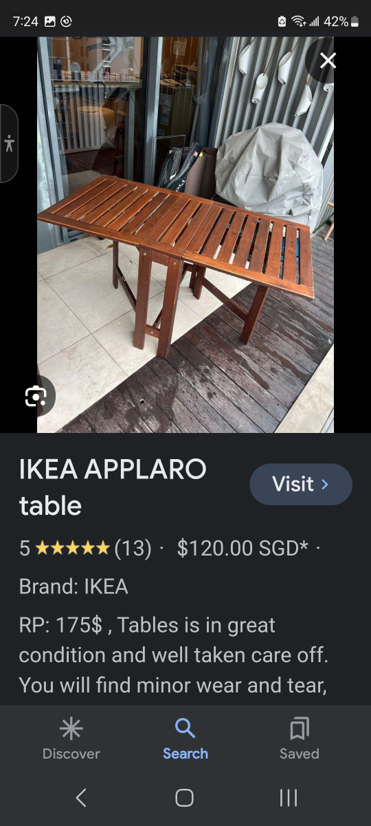 🌀 TABLE. Ikea Folding table image indicator(7)