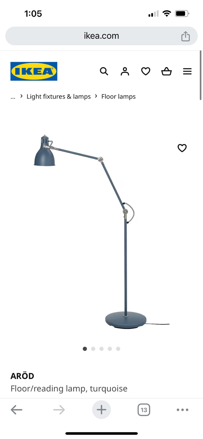 AROD: Ikea floor lamp