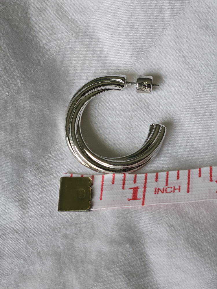 Kenneth Cole Silver Twisted Hoop Earrings - photo 5