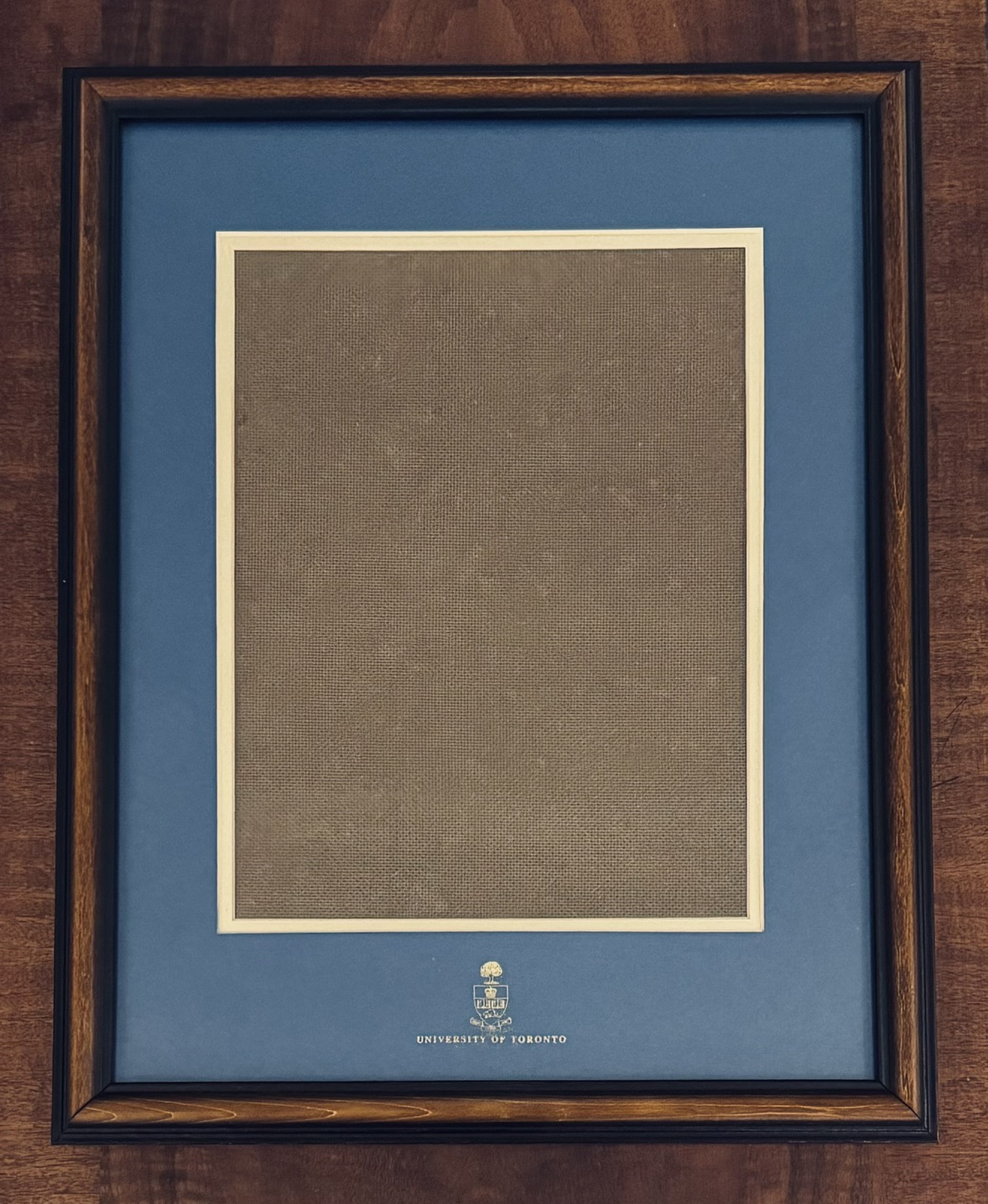 University of Toronto portrait/diploma frame
