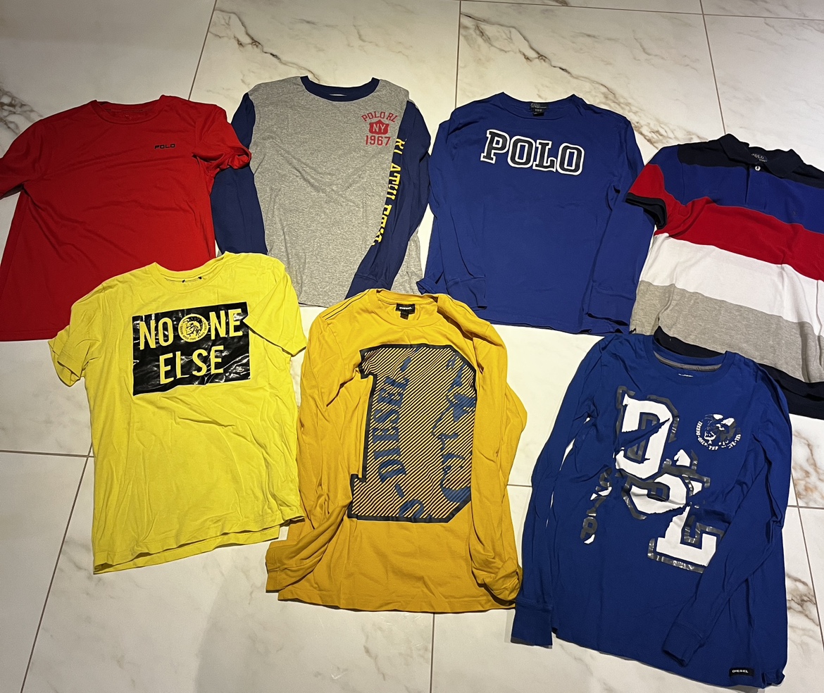 Polo/Diesel boys size 10-12 tops