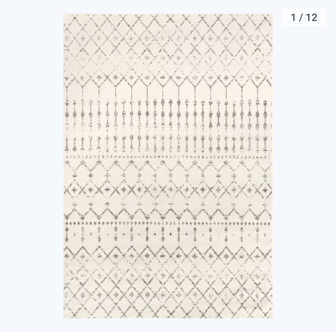 Grey Moroccan Trellis 8' x 10' Area Rug - photo 5