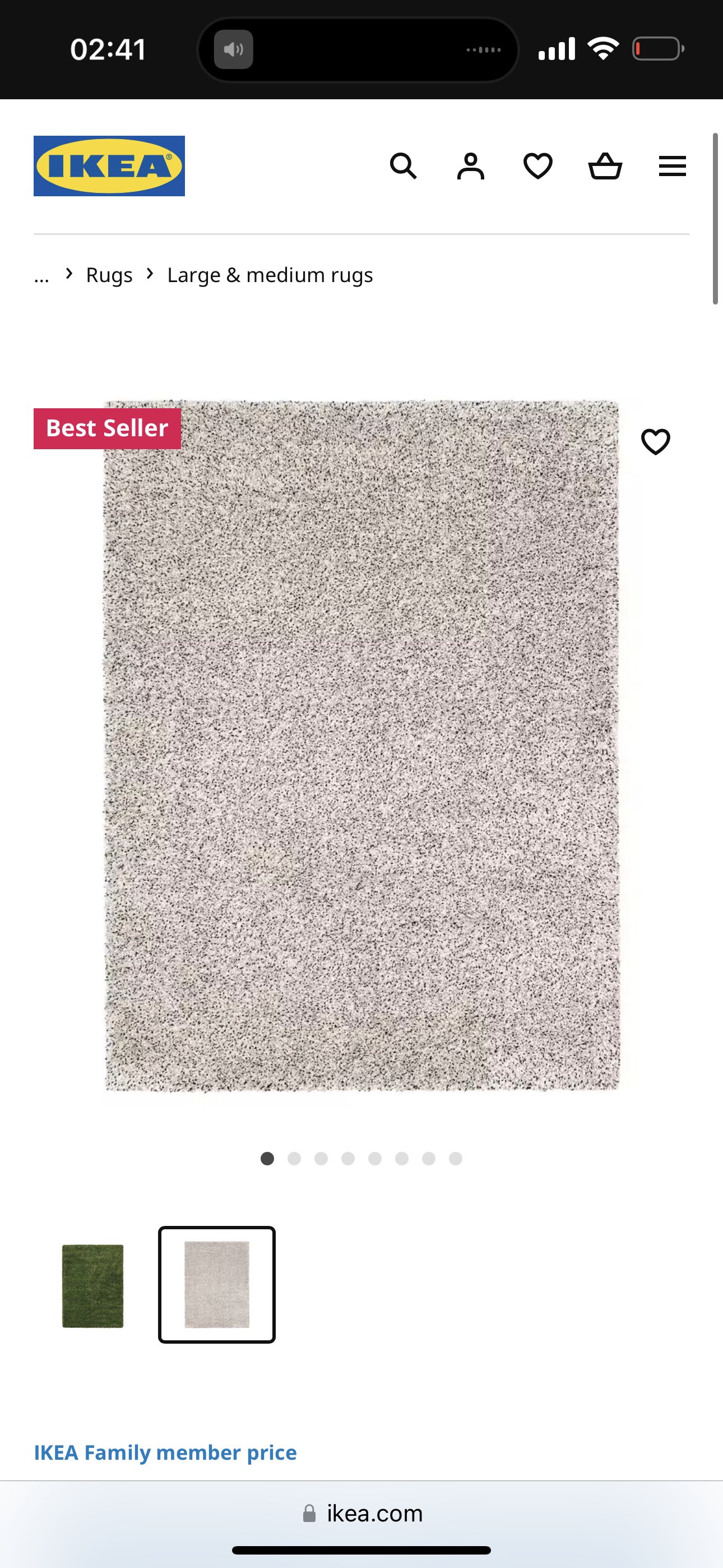 warm ikea large rug(carpet)