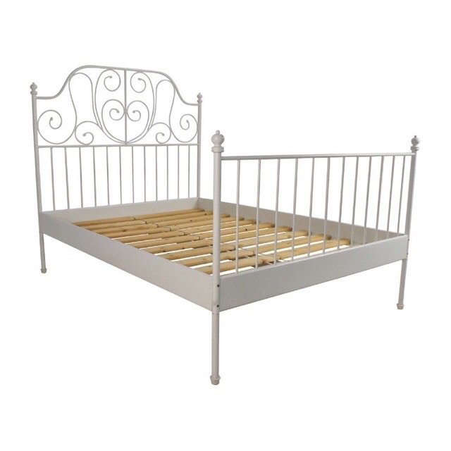 Queen size ikea bed frame with 8” euphoria mattress.